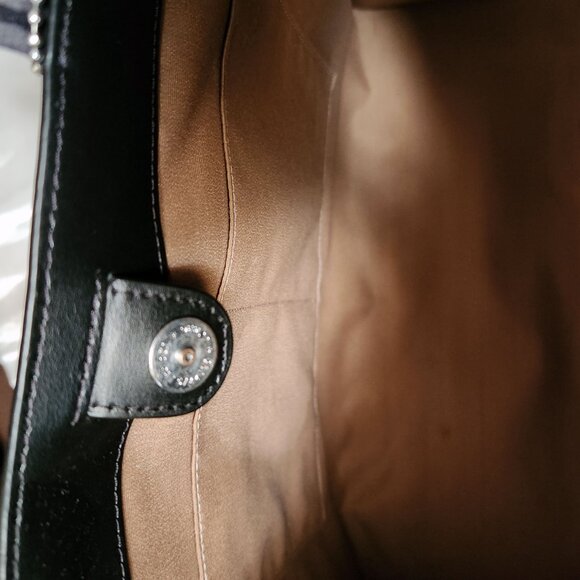 Coach Smith Tote with Checkerboard Print - Off-white & Black - EUC - Picture 11 of 13